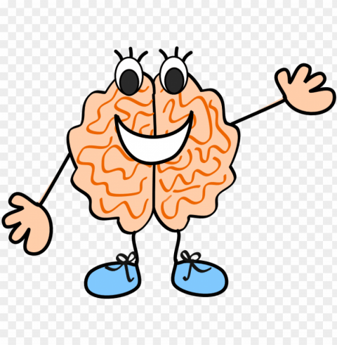 brains clipart for kid - brain cartoon clip art Isolated Object in Transparent PNG Format