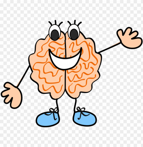 Brains Clipart For Kid - Brain Cartoon Clip Art Isolated Object In Transparent PNG Format