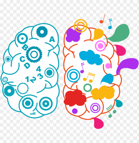 brains clipart reading - right brain left brain PNG images with transparent layering