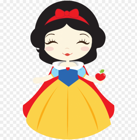 branca de neve cute feltro PNG with Transparency and Isolation