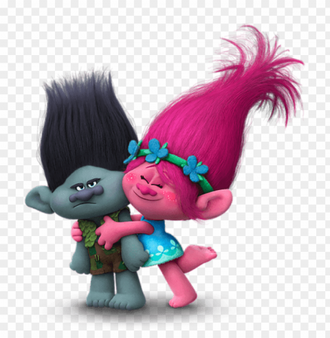 branch trolls PNG images with alpha mask
