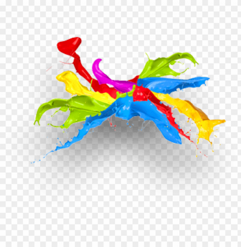 brand and information architecture intergrated solutions - colour paint splats PNG photo without watermark