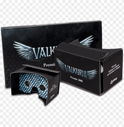 branded custom google cardboard valkyria experience Isolated Artwork in Transparent PNG