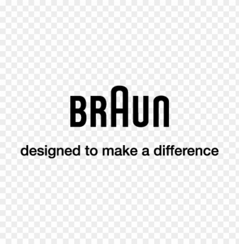 braun design vector logo PNG Isolated Object with Clear Transparency