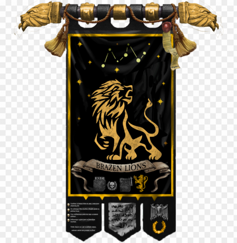 brazen lions chapter banner - poster Transparent PNG Illustration with Isolation