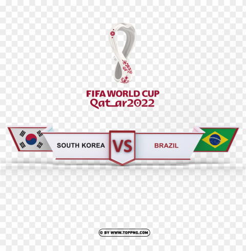 brazil vs south korea fifa world cup 2022 free PNG Graphic with Transparent Background Isolation