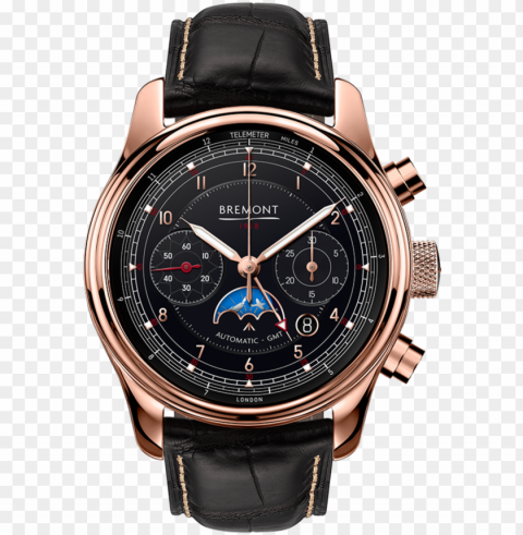 bremont 1918 rose gold watch front view - bremont 1918 HighQuality Transparent PNG Isolated Art