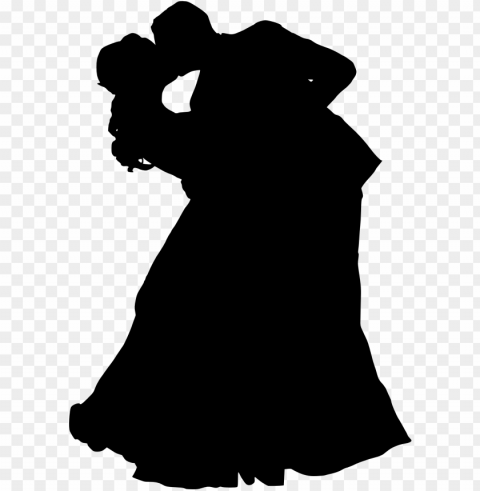 bride and groom silhouette clip art free - silhouette Transparent Background PNG Isolated Item PNG transparent with Clear Background ID 450e3e4e