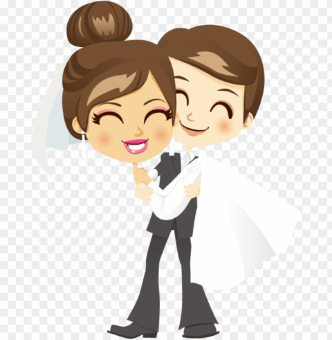 bridegroom wedding clip art - wedding couple clipart PNG Graphic with Transparent Background Isolation