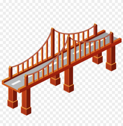 Bridge PNG Graphic Isolated On Clear Background Detail