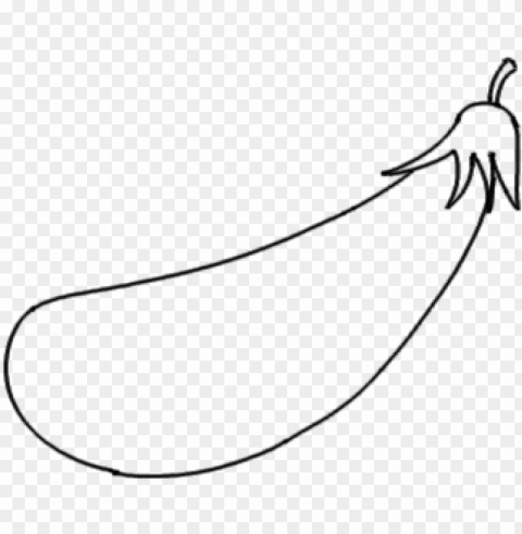 brinjal picture for drawing PNG with Clear Isolation on Transparent Background