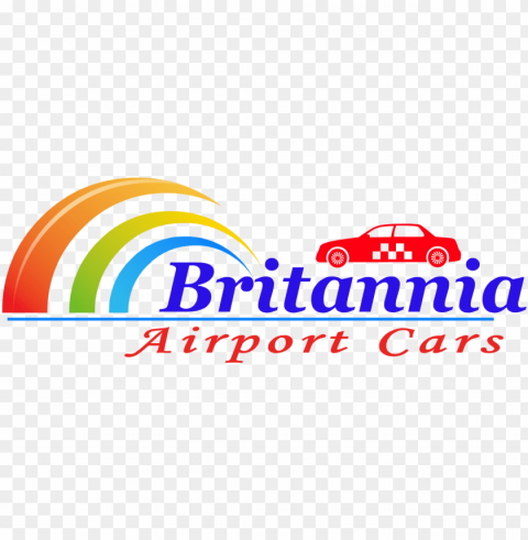 britannia airport cars logo - graphic desi Isolated Item in Transparent PNG Format