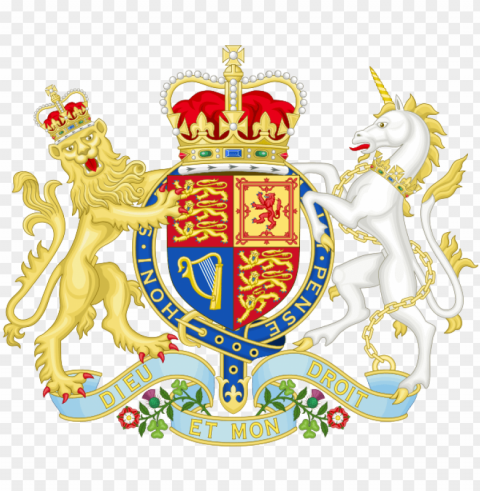 british and nigerian coat of arm - royal coat of arms of the united kingdom PNG graphics with alpha transparency bundle
