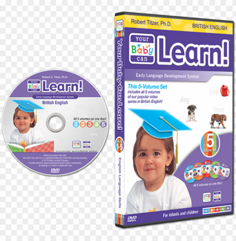 british english dvd case - your baby can learn special edition 4-level kit Isolated Icon in HighQuality Transparent PNG