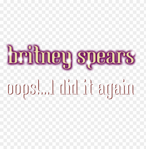 britney spears logo PNG images with no background needed