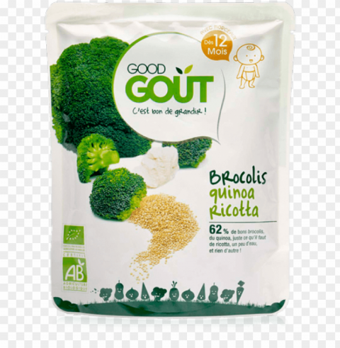 brocolis quinoa ricotta - baby organic food broccoli Isolated Design Element in HighQuality PNG