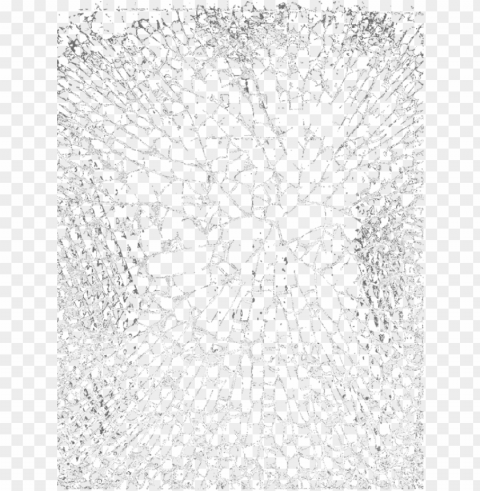 broken glass or mirror effect - transparent broken glass Clean Background Isolated PNG Icon