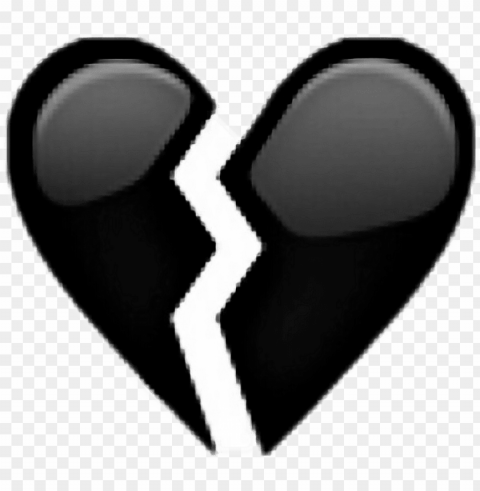 broken sad unhappy tumblr - broken black heart Transparent image