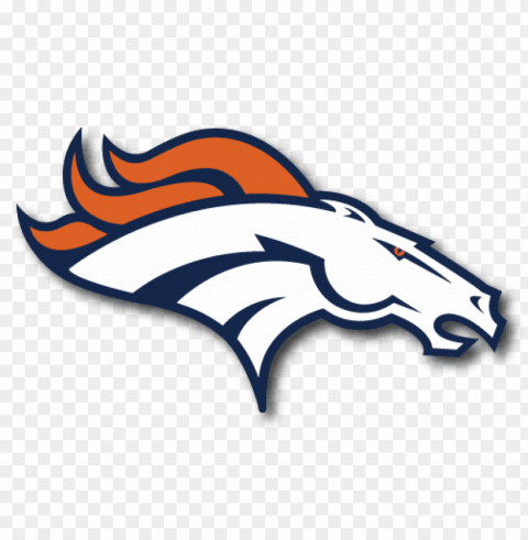 broncos logo Isolated Element with Clear Background PNG
