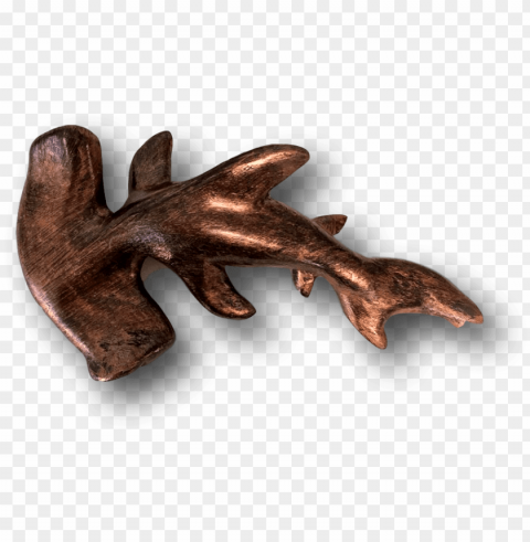 bronze ross the legend hammerhead shark fish with attitude - rebate plane Isolated Character with Transparent Background PNG