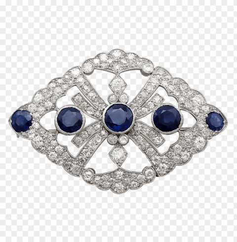brooch with sapphire and diamond PNG icons with transparency