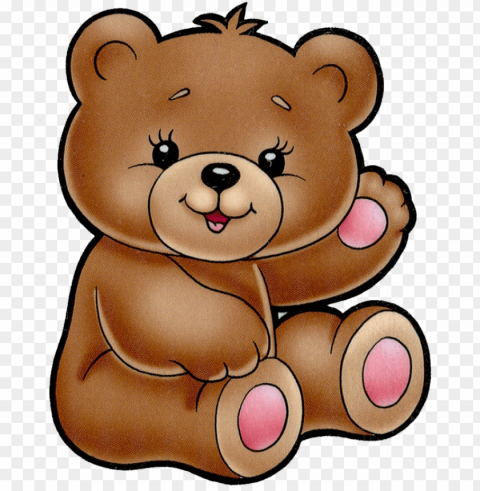 brown bear clipart - oso de peluche dibujo PNG Graphic Isolated with Clear Background
