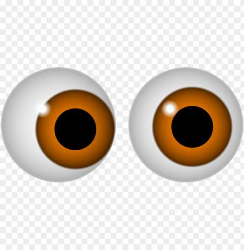 brown googly eyes High-quality transparent PNG images