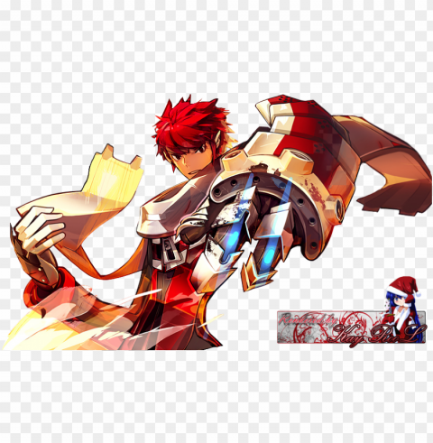 brown hair red eyes anime boy photo - s4 league Transparent PNG Isolated Design Element