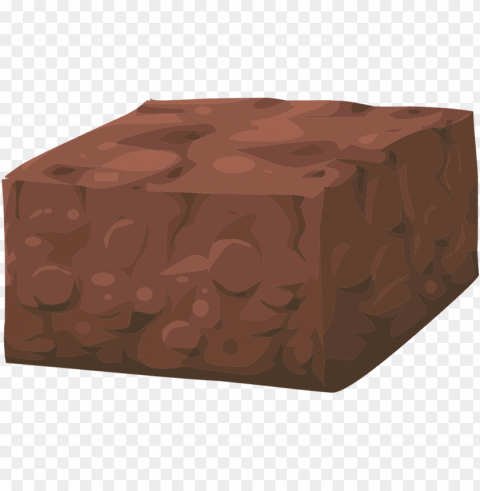 brownie clipart square chocolate - background brownie clipart Isolated Item in Transparent PNG Format