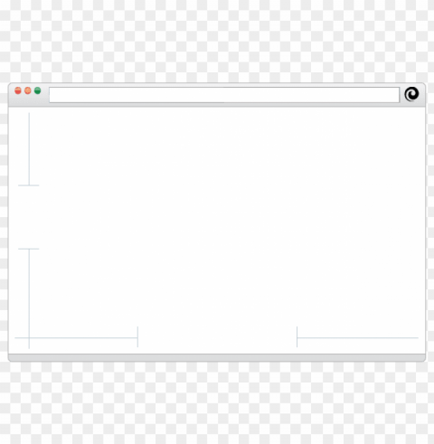 browser window Clean Background Isolated PNG Design