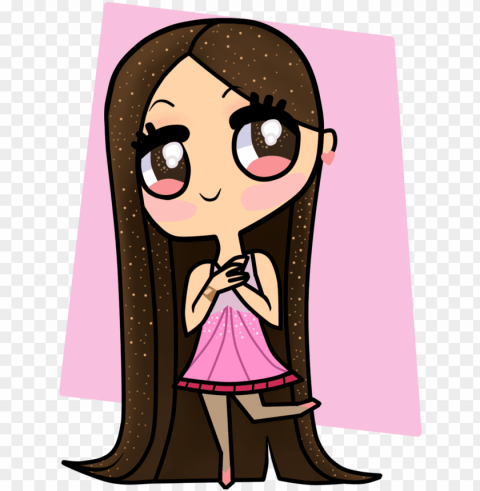 brunette drawing brown hair - brunette chibi PNG free transparent