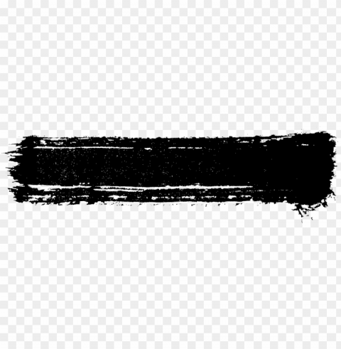 Brush Black Isolated Artwork On Transparent Background PNG