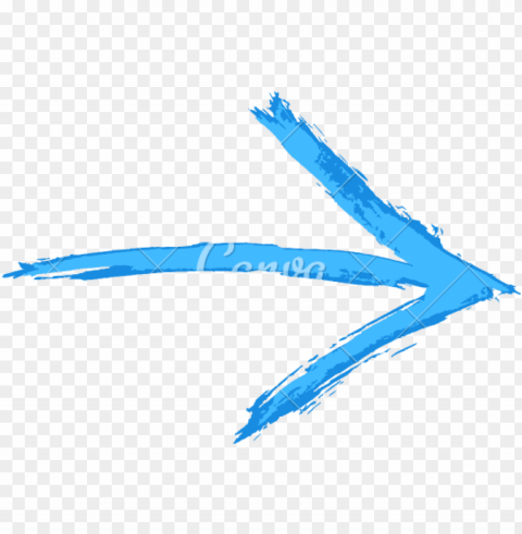 brush stroke arrows Transparent Background PNG Isolation
