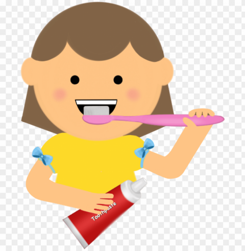 brush teeth - brush your teeth Isolated Character in Transparent PNG Format