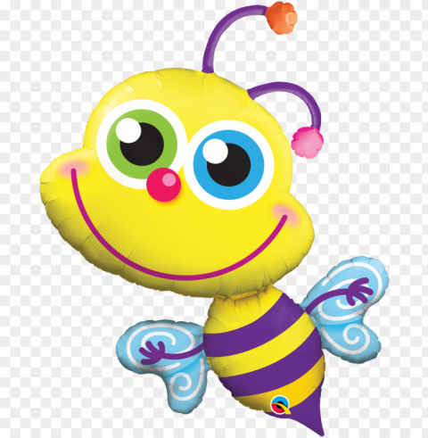 bstn animal bee - mothers day balloon bouquets qualatex PNG Graphic Isolated on Clear Background Detail PNG transparent with Clear Background ID 9a7d99cb