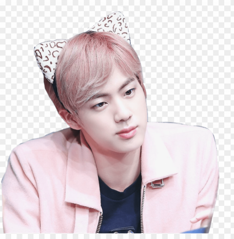 bts jin - bts jin background Isolated Artwork on Clear Transparent PNG