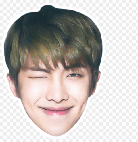 bts jungkook funny face clip art freeuse download - bts head Transparent Background PNG Isolated Item