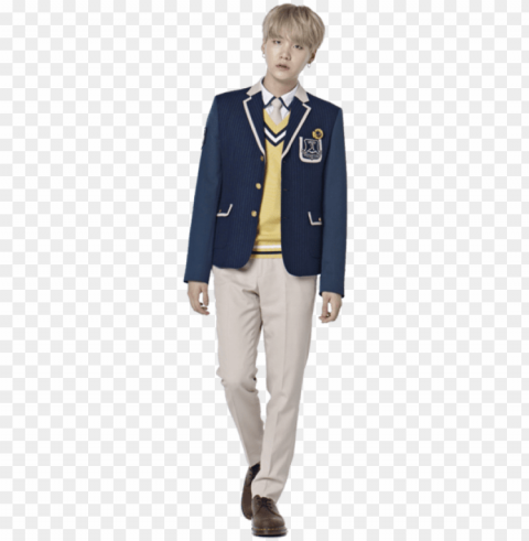 bts min yoongi and suga image - bts suga school uniform PNG with no background for free