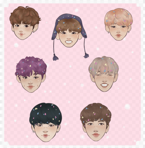 bts spring day stickers indivdual - bts stickersd Clear Background Isolated PNG Object