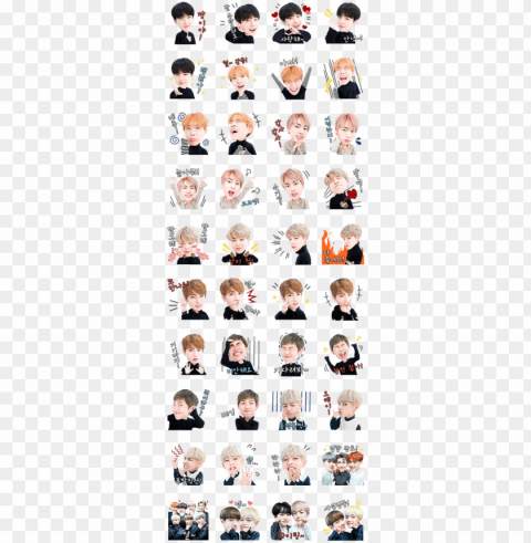 bts stickers - bts stickers line PNG Graphic Isolated with Clear Background