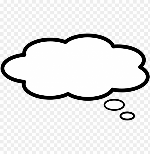 bubble speech thinking - white thought bubble HighQuality PNG Isolated on Transparent Background