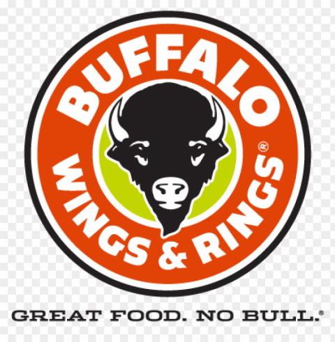 buffalo wings & rings vector logo PNG for Photoshop