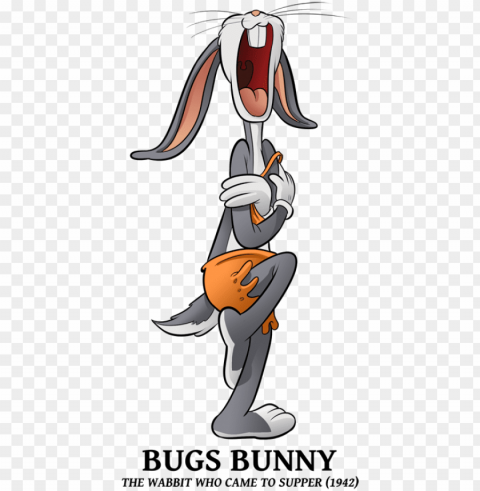 bugs bunny by boscoloandrea - cartoo Isolated Design Element in Clear Transparent PNG