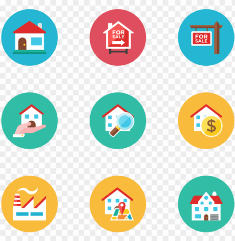 buildings 26 icons - find house icon HighQuality Transparent PNG Isolated Artwork