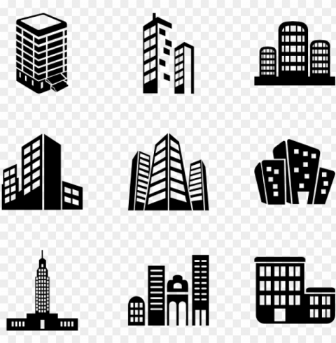 buildings - block of flats ico Transparent PNG vectors