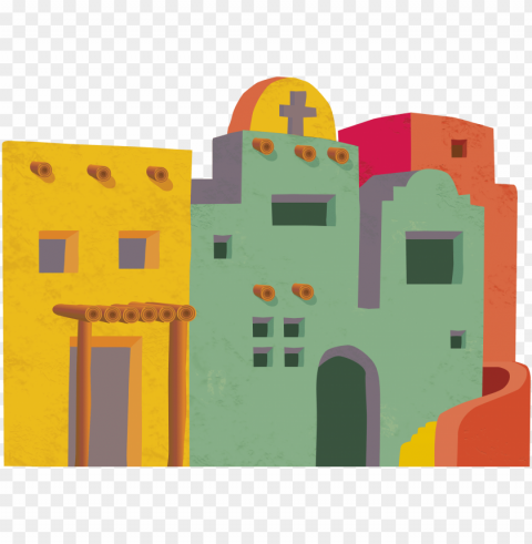buildings - fiesta graphics Transparent Background PNG Isolated Item