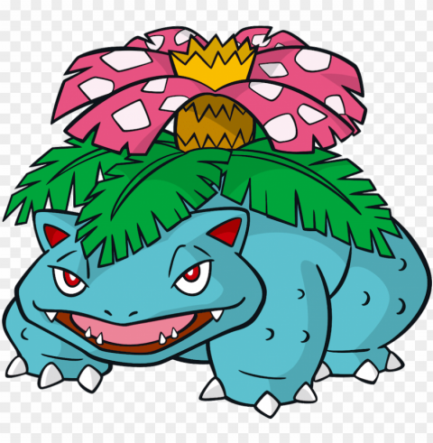 bulbasaur a seed pokémon is the grass poison - pokemons venusaur PNG with Isolated Object and Transparency PNG transparent with Clear Background ID 9c469b96