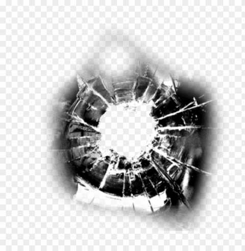 bullet hole - 50 cent get rich or die tryin vinyl record Clear Background PNG Isolated Design Element