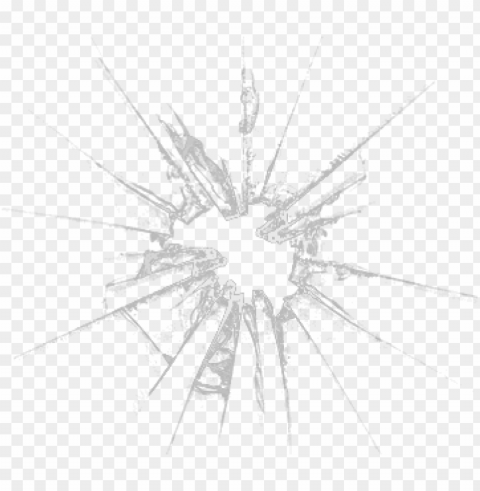 bullet hole broken glass PNG format with no background