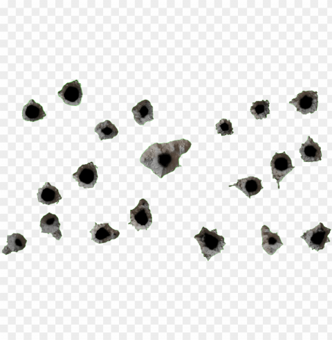 bullet hole wall banner free - igneous rock Isolated Illustration in Transparent PNG